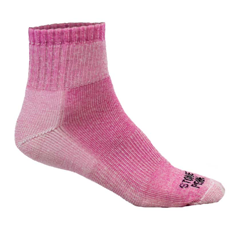 Pink Stone Peak Low Cut Hiking sock