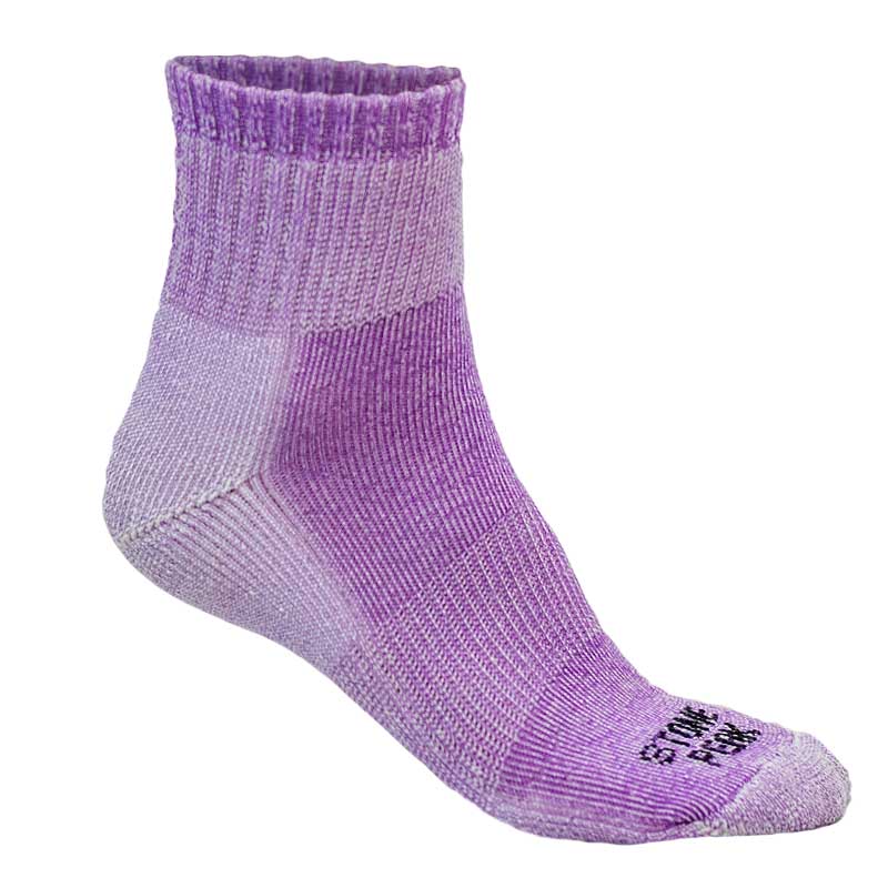 Purple Stone Peak Low Cut Hiking sock