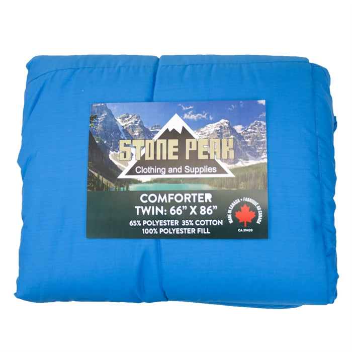 Stone Peak Twin Comforter Blue