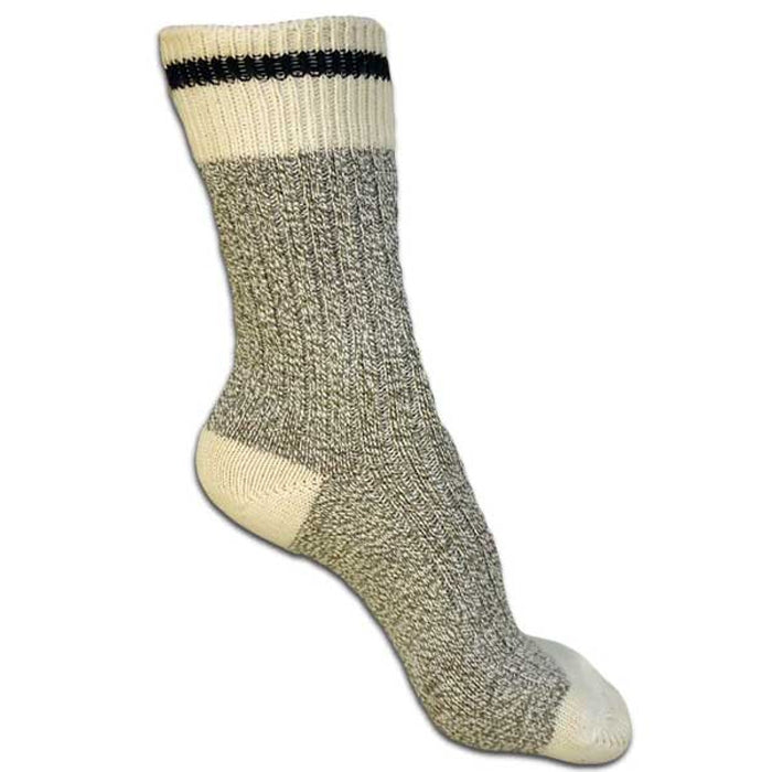 Black  Stripe Stone Peak Cotton Boot Sock