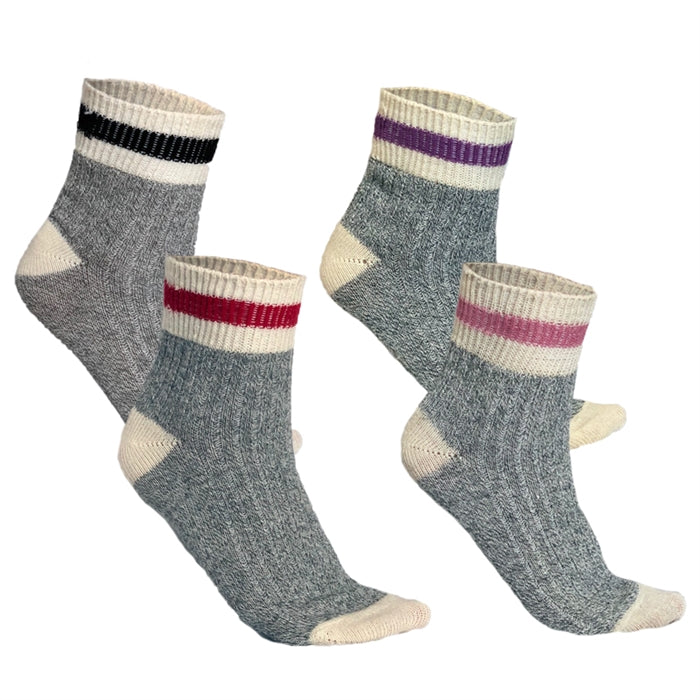 Short Striped Cotton Work Sock Colours
