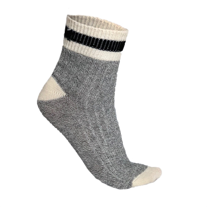 Black Stripe Short Work Socks