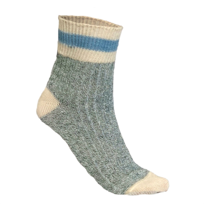 Blue Stripe Short Work Socks