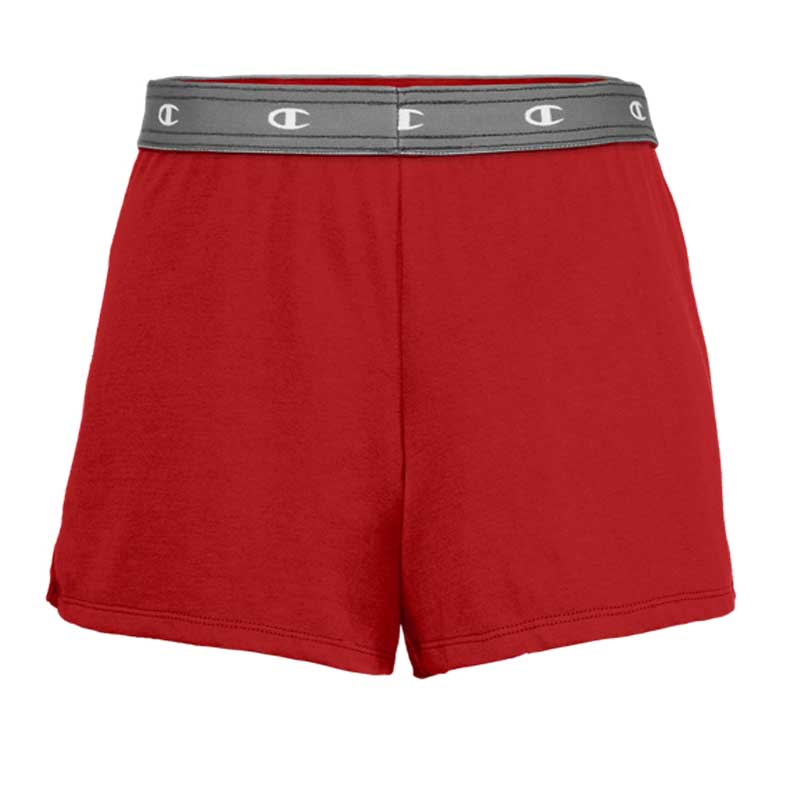 Red Champion Girls gym shorts
