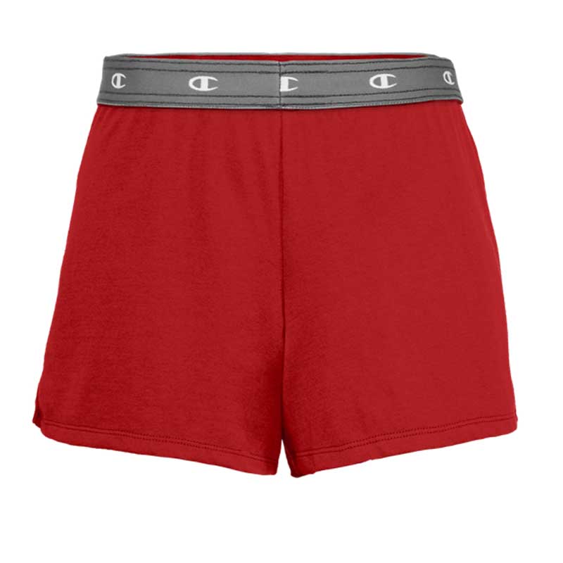 Girls red gym shorts cheap