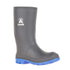 Kids Charcoal and Blue Canadian Rubber Rain Boots by Kamik