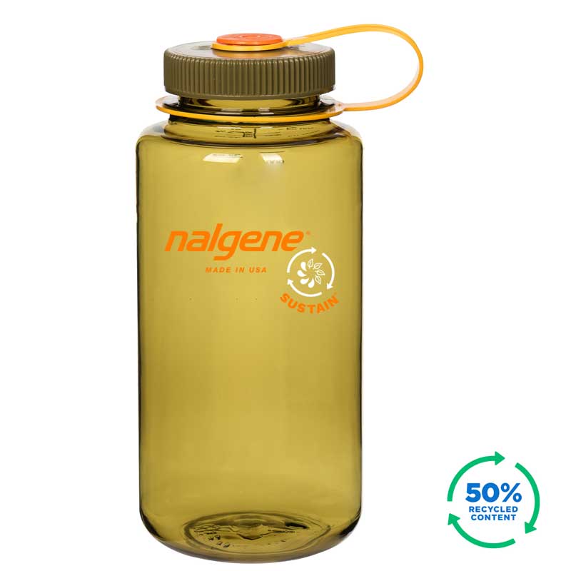 Nalgene 32oz Widemouth Water Bottle Olive