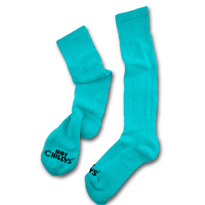 Turquoise Hot Chillys Ski Socks 