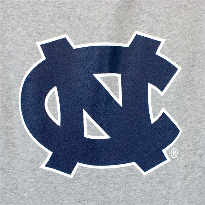 UNC logo screened on fleece