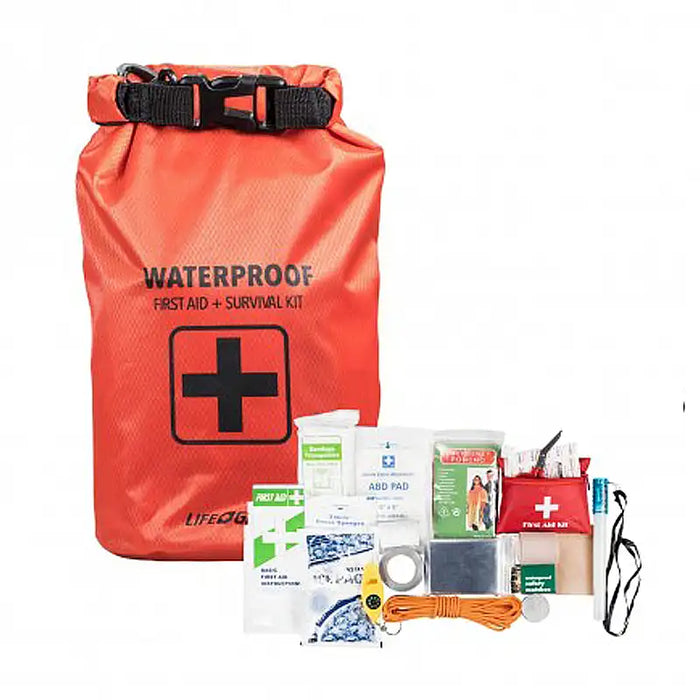 Life Gear 130pc Dry Bag First Aid / Survival Kit