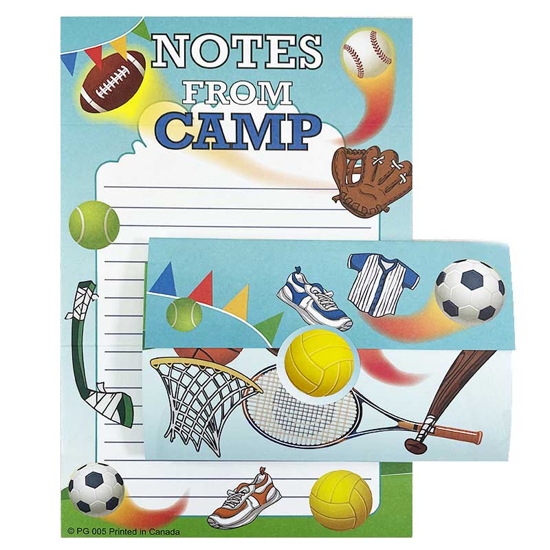Summer Camp Sports Sticker-Seal Stationery