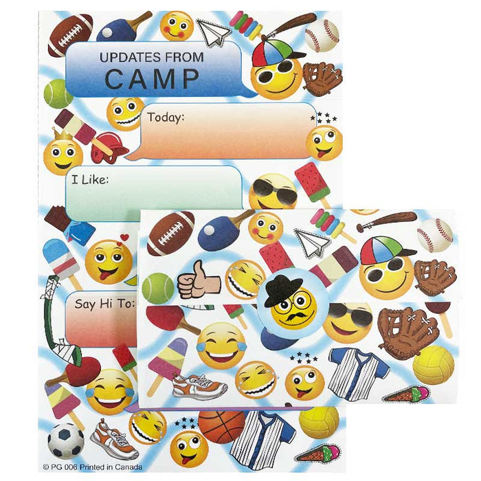 Sports and Faces Sticker-Seal Stationery