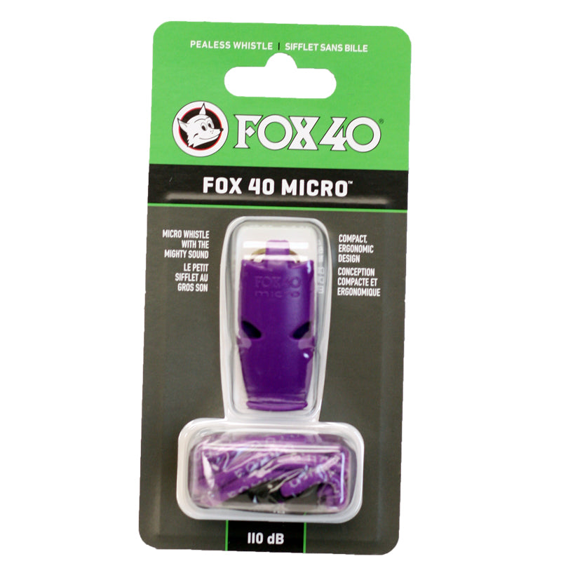 Purple Fox40 Pealess Micro Whistle