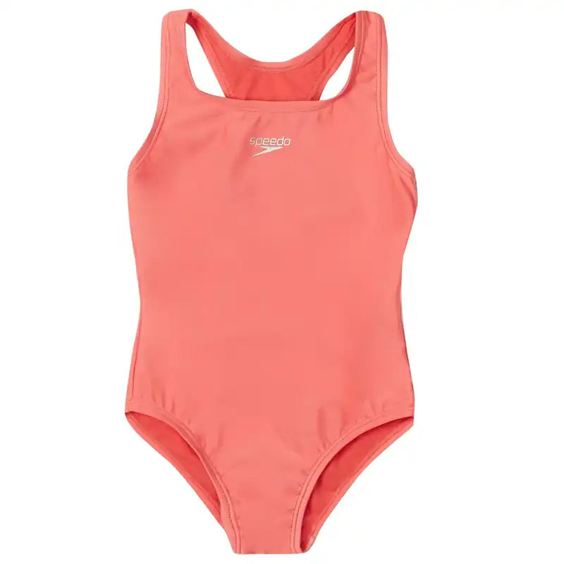 Coral Speedo Girls Racerback bathing suit